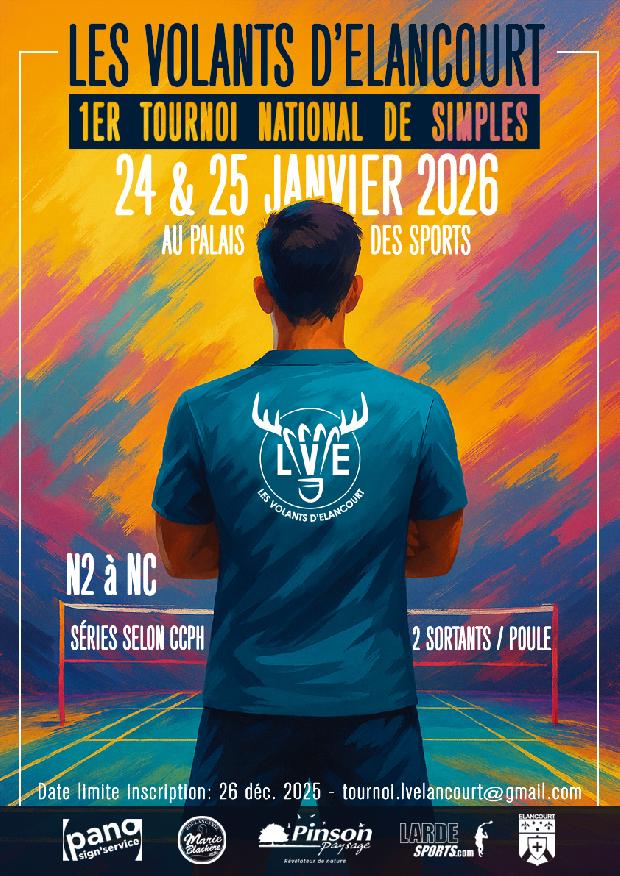 Tournoi de Simples Elancourt 2026